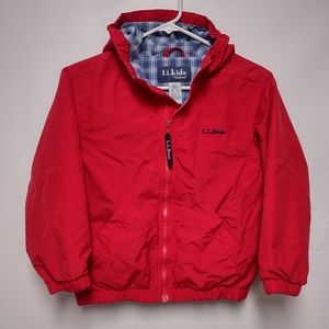 LLBean Kids Jacket Windbreaker Raincoat Red ♥️